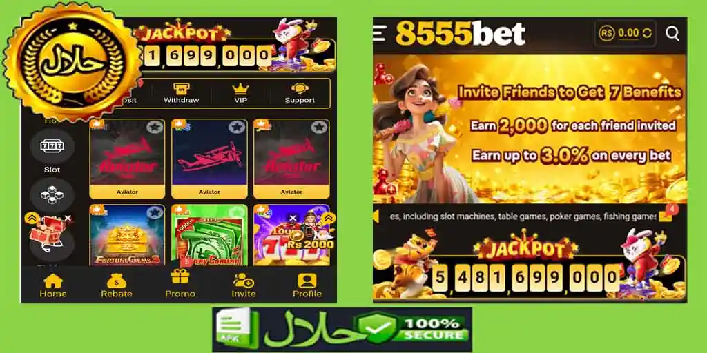 8555Bet Game catgories and refferal rewards